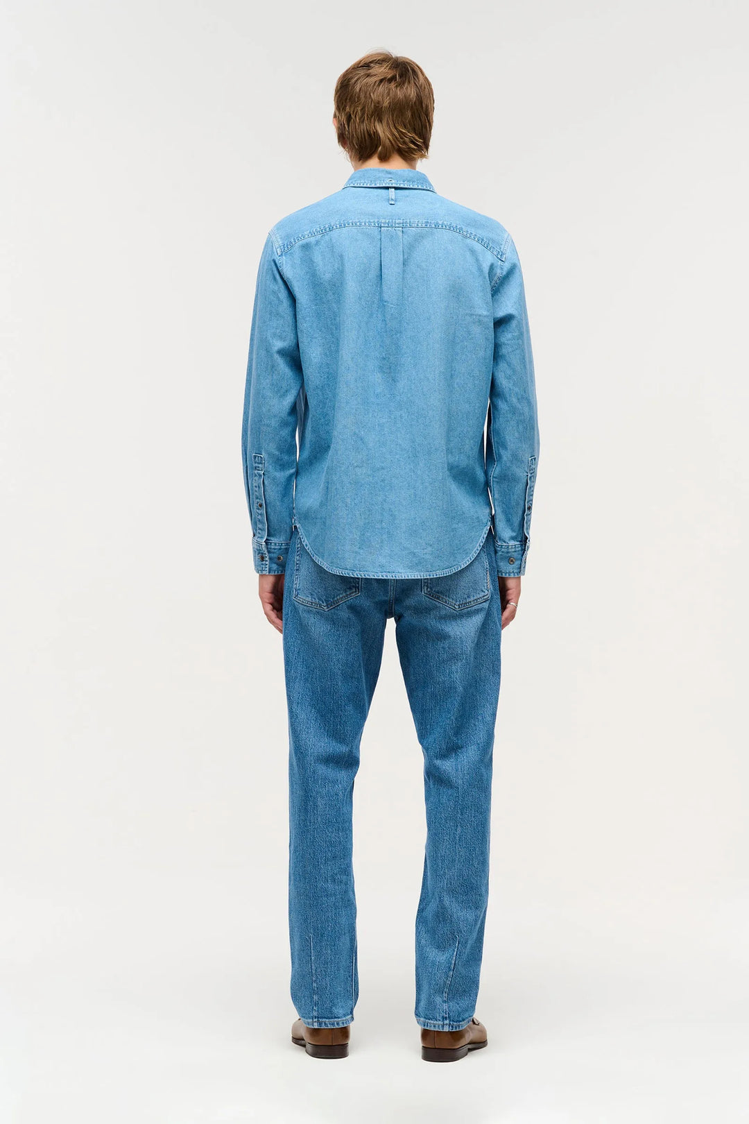 Neuw Denim Regular Fit Denim Shirt - Mid Indigo