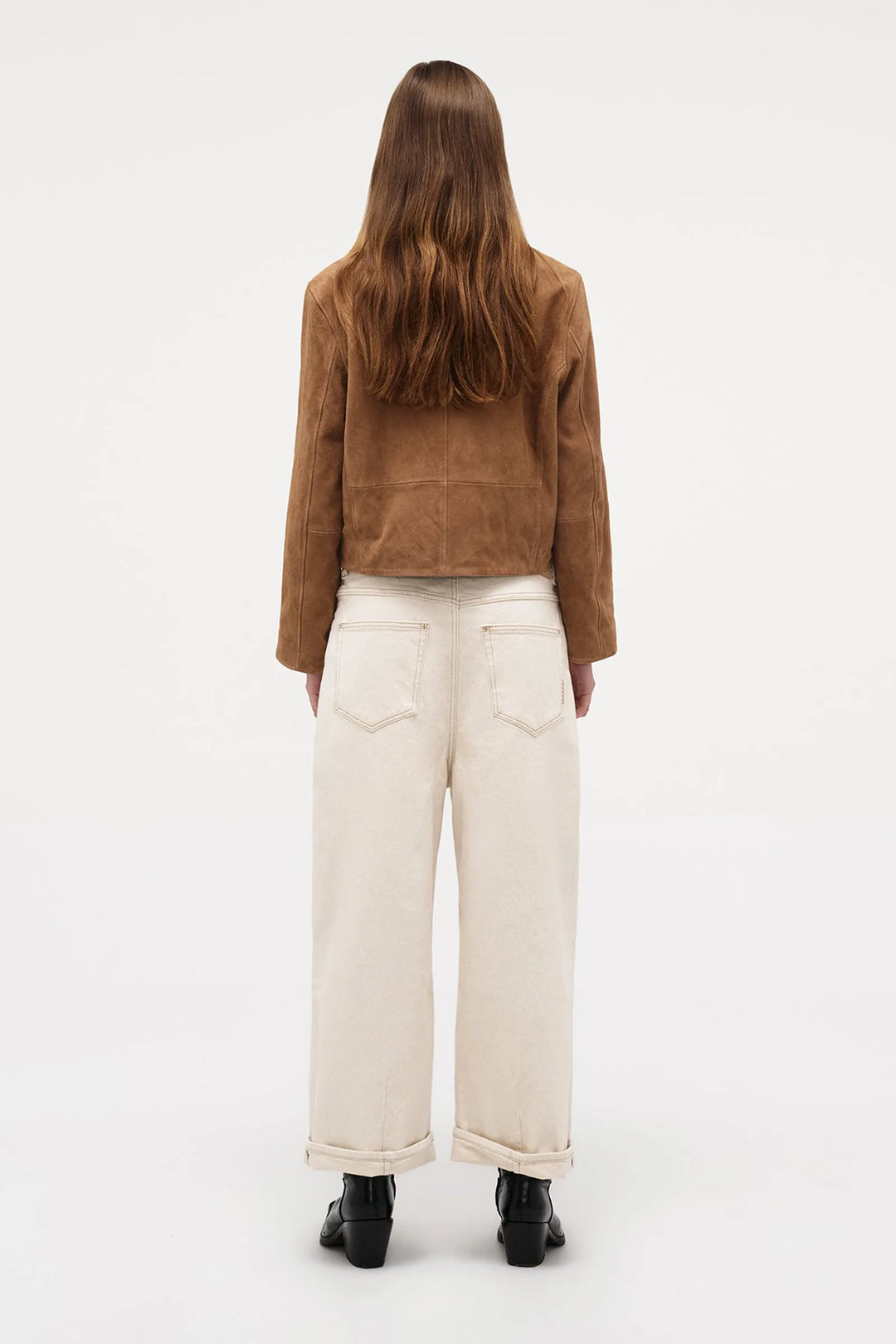 Neuw Denim Yoko Baggy Crop Jean - Cream
