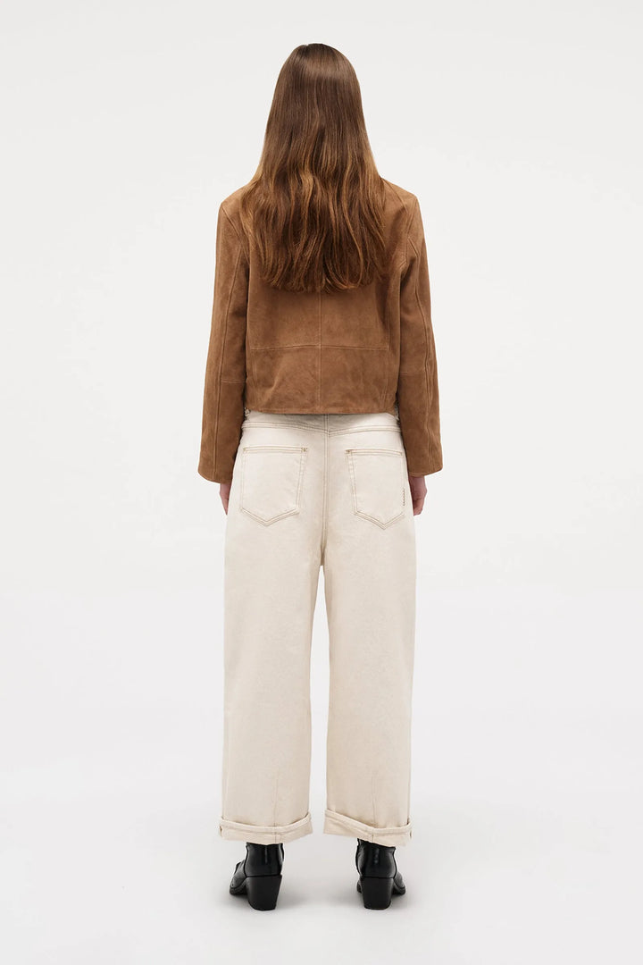 Neuw Denim Yoko Baggy Crop Jean - Cream