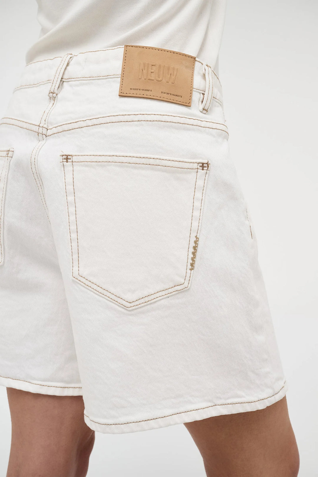 Neuw Eva Denim Short- White