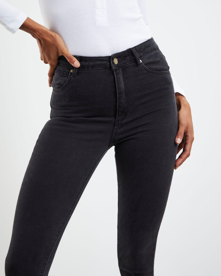 Abrand A High Skinny Ankle Basher Jean - Graphite