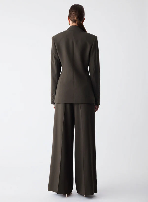Esmaee Symmetry Blazer - Olive