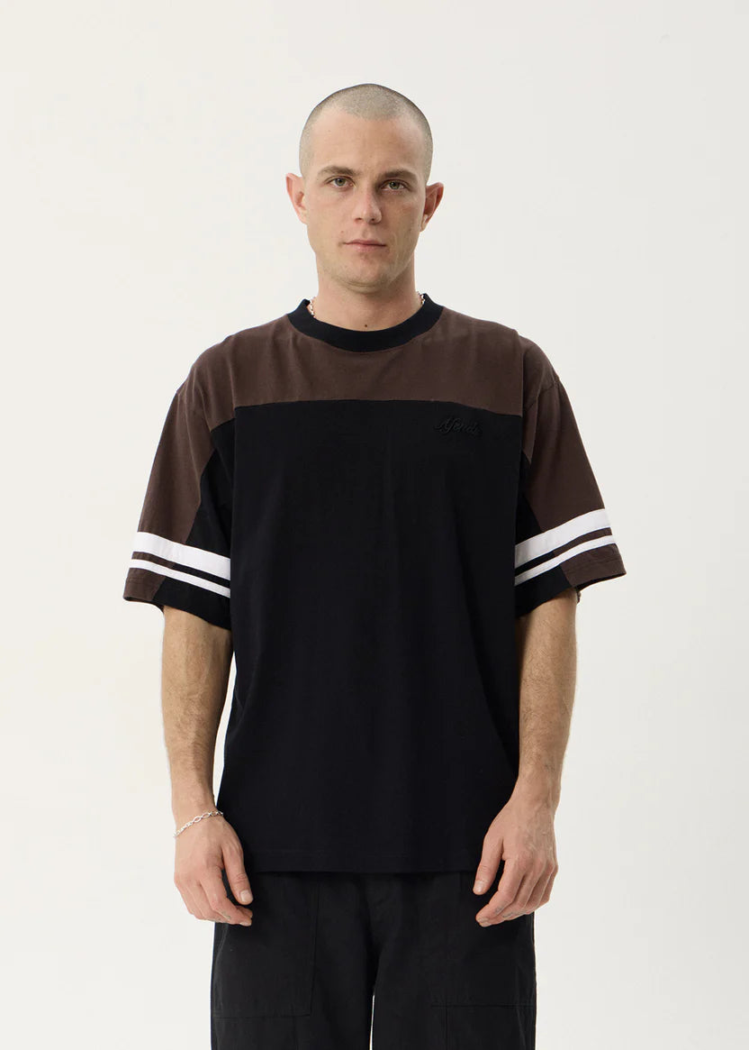 Afends Origin Boxy Vintage Tee - Black