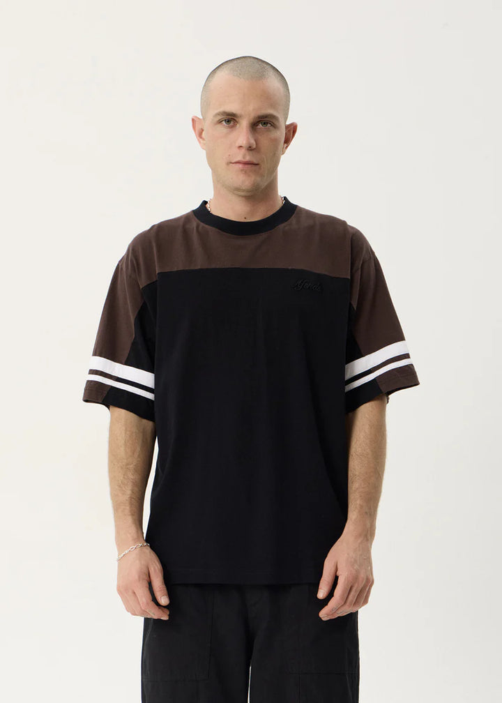 Afends Origin Boxy Vintage Tee - Black