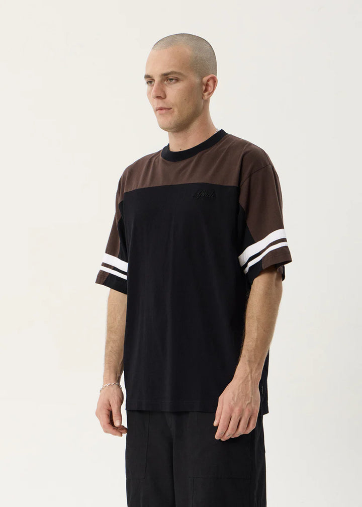Afends Origin Boxy Vintage Tee - Black