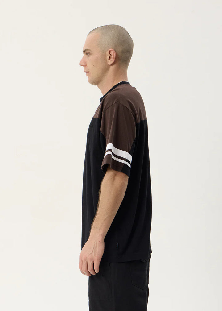 Afends Origin Boxy Vintage Tee - Black