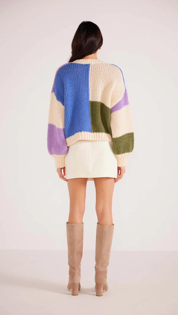 MinkPink Lawrence Knit Sweater- Multi