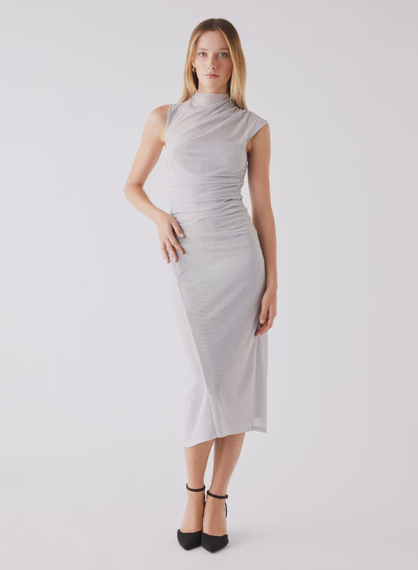 Esmaee Viola Midi Dress - Silver