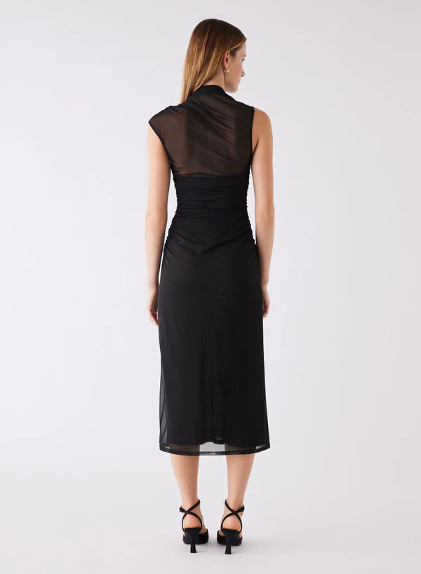 Esmaee Viola Midi Dress - Black