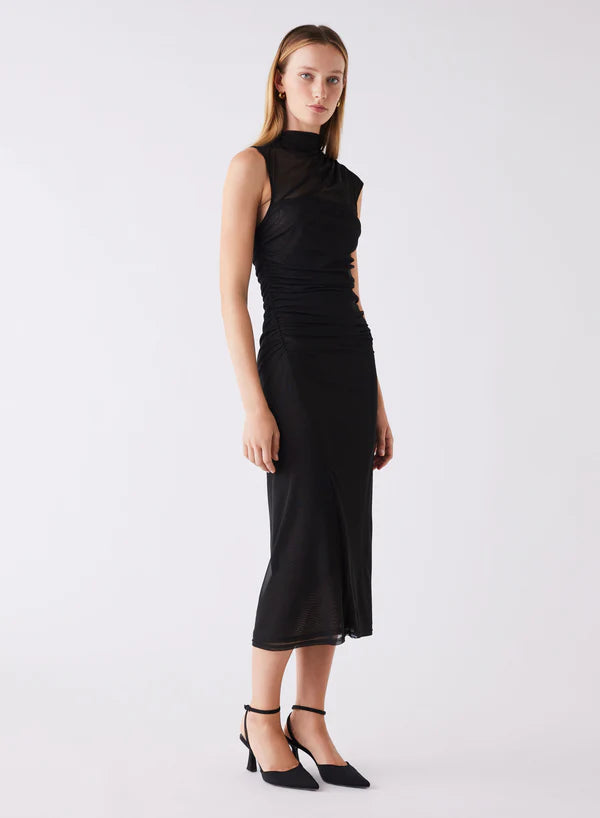 Esmaee Viola Midi Dress - Black