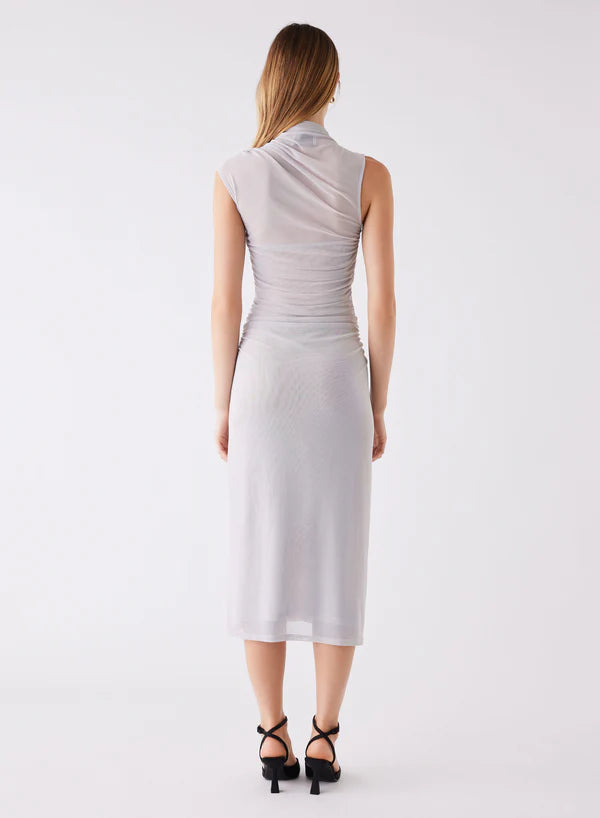 Esmaee Viola Midi Dress - Silver