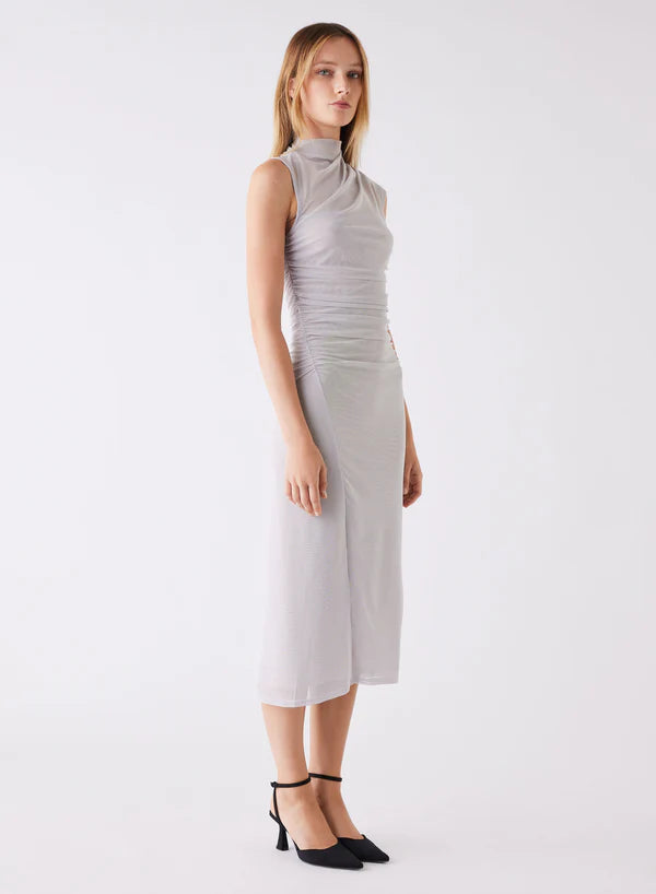 Esmaee Viola Midi Dress - Silver