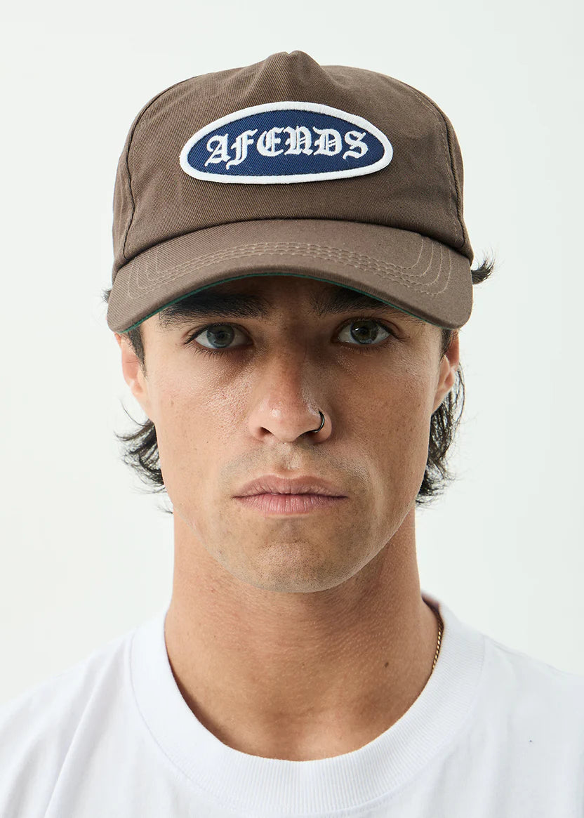 Afends Summit Five Panel Cap - Coffee