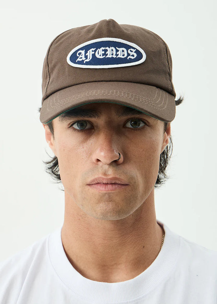 Afends Summit Five Panel Cap - Coffee