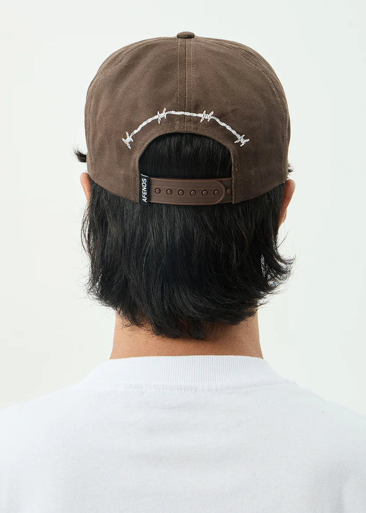 Afends Summit Five Panel Cap - Coffee