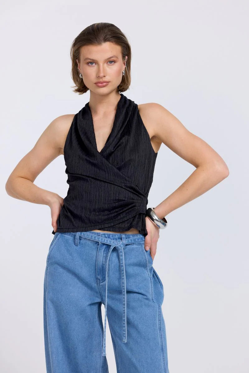 Sovere Nostalgia Mesh Top - Black