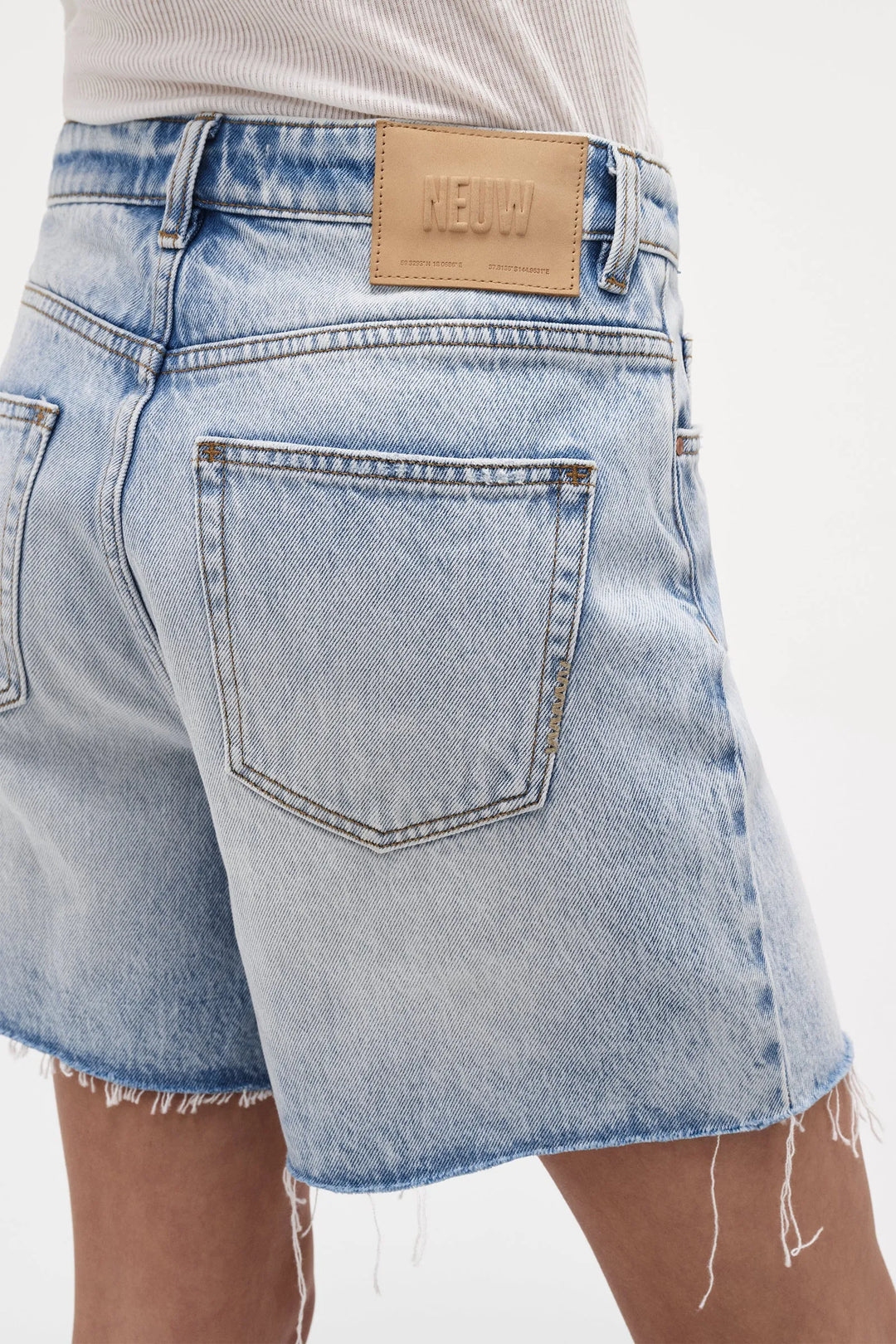 Neuw Denim Eva Mid Denim Short - Mode - Light Vintage Indigo