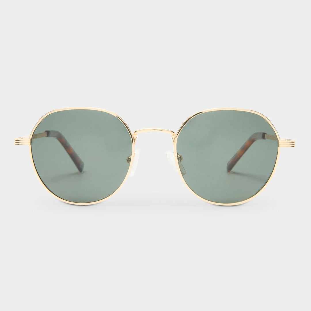 Le Specs Odyssey Polarised Sunglasses - Gold Khaki Mono