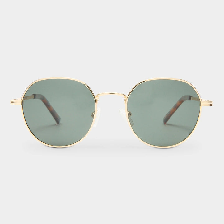 Le Specs Odyssey Polarised Sunglasses - Gold Khaki Mono