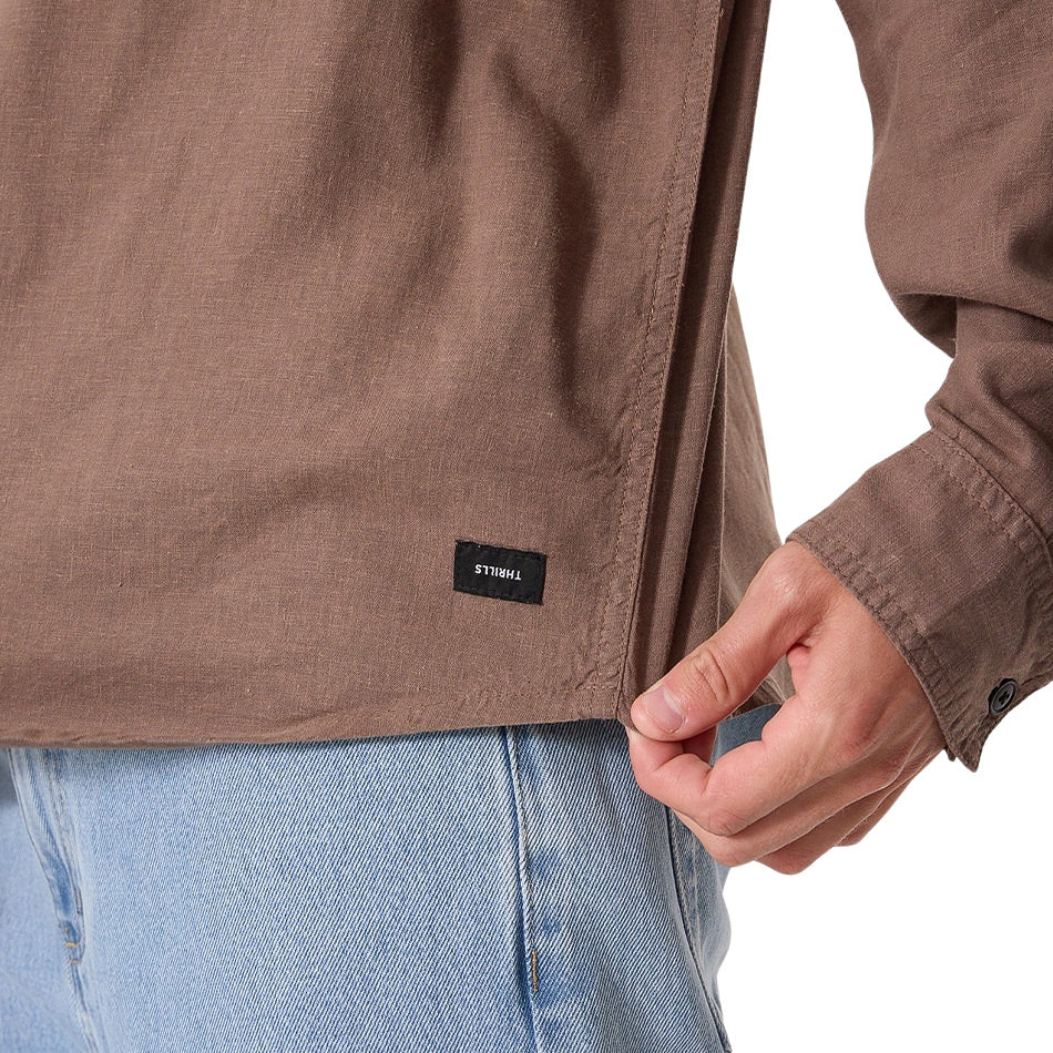 Thrills Hemp Thrills Oversize Long Sleeve Shirt - Falcon