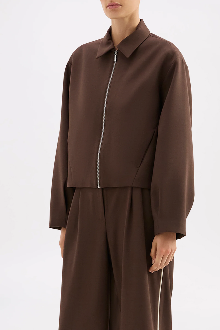 Nude Lucy Abigail Bomber - Walnut