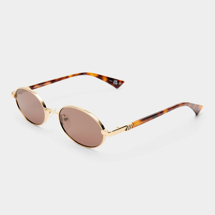 Le Specs Icicle - Bright Gold Brown Mono