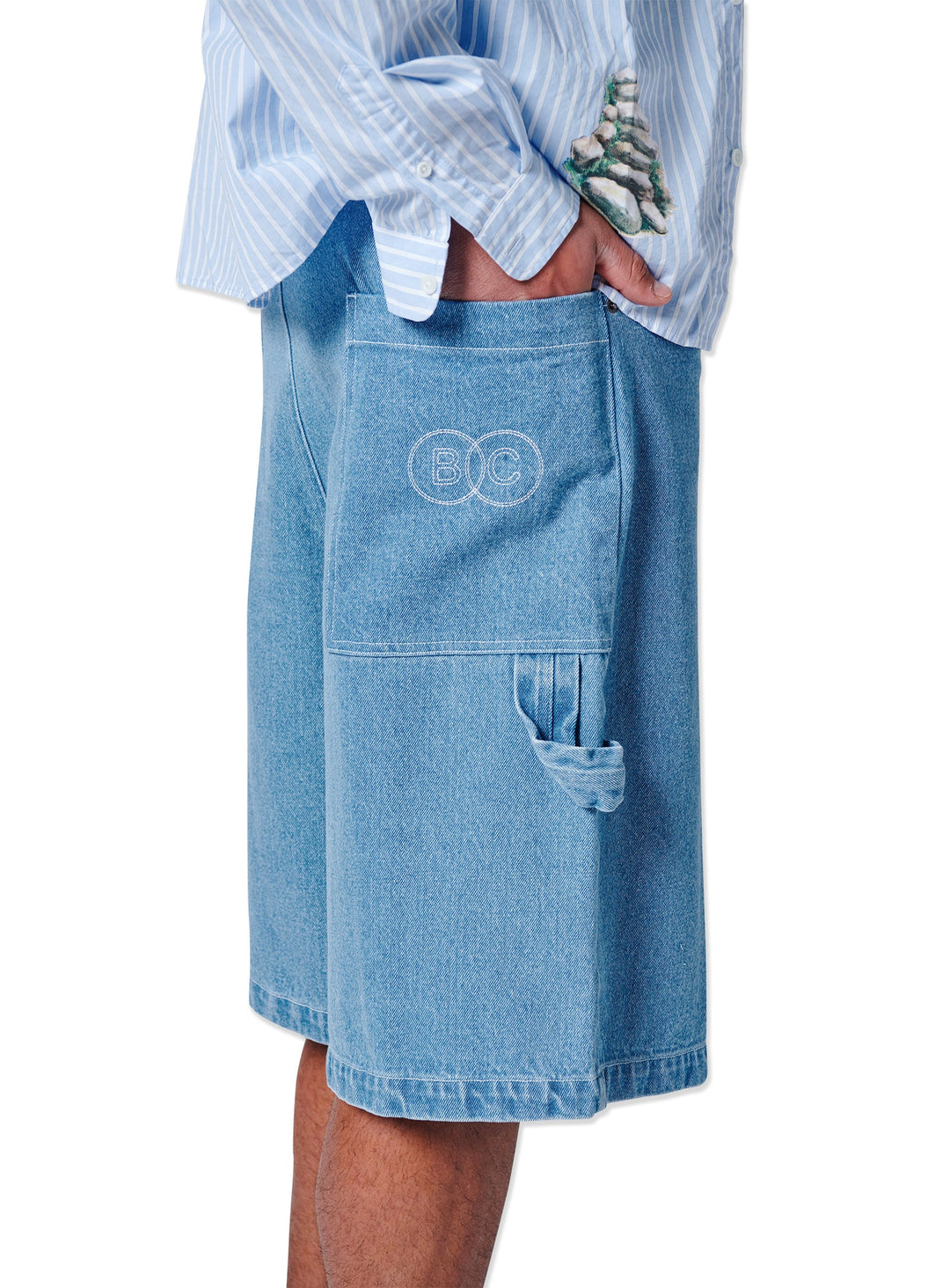 Barney Cools Denim Jort-Stonewash