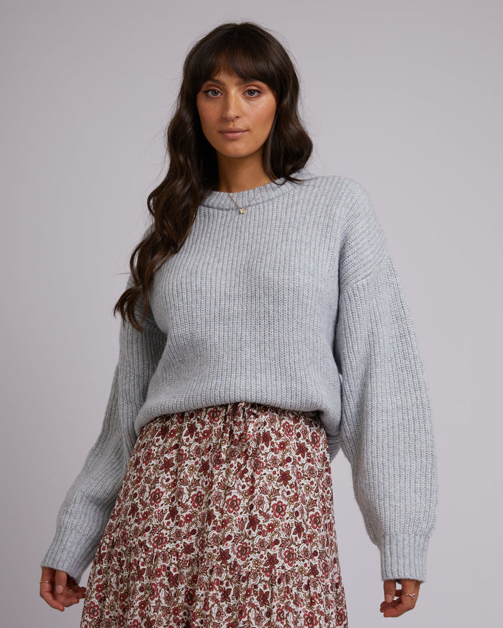 All About Eve Joey Knit Crew - Snow