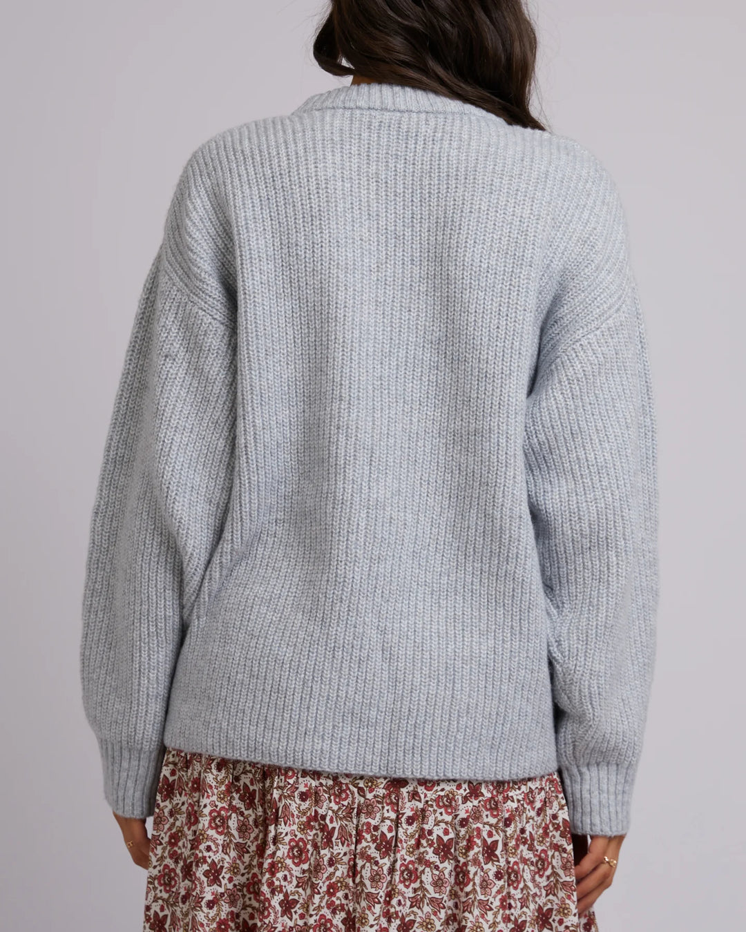 All About Eve Joey Knit Crew - Snow