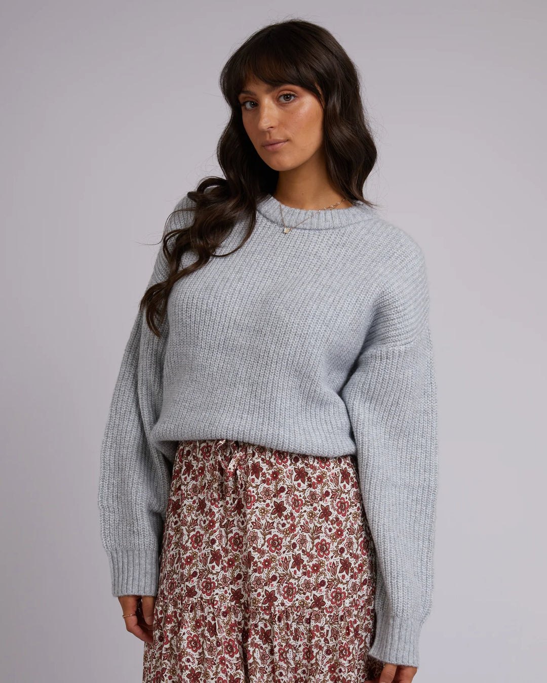 All About Eve Joey Knit Crew - Snow