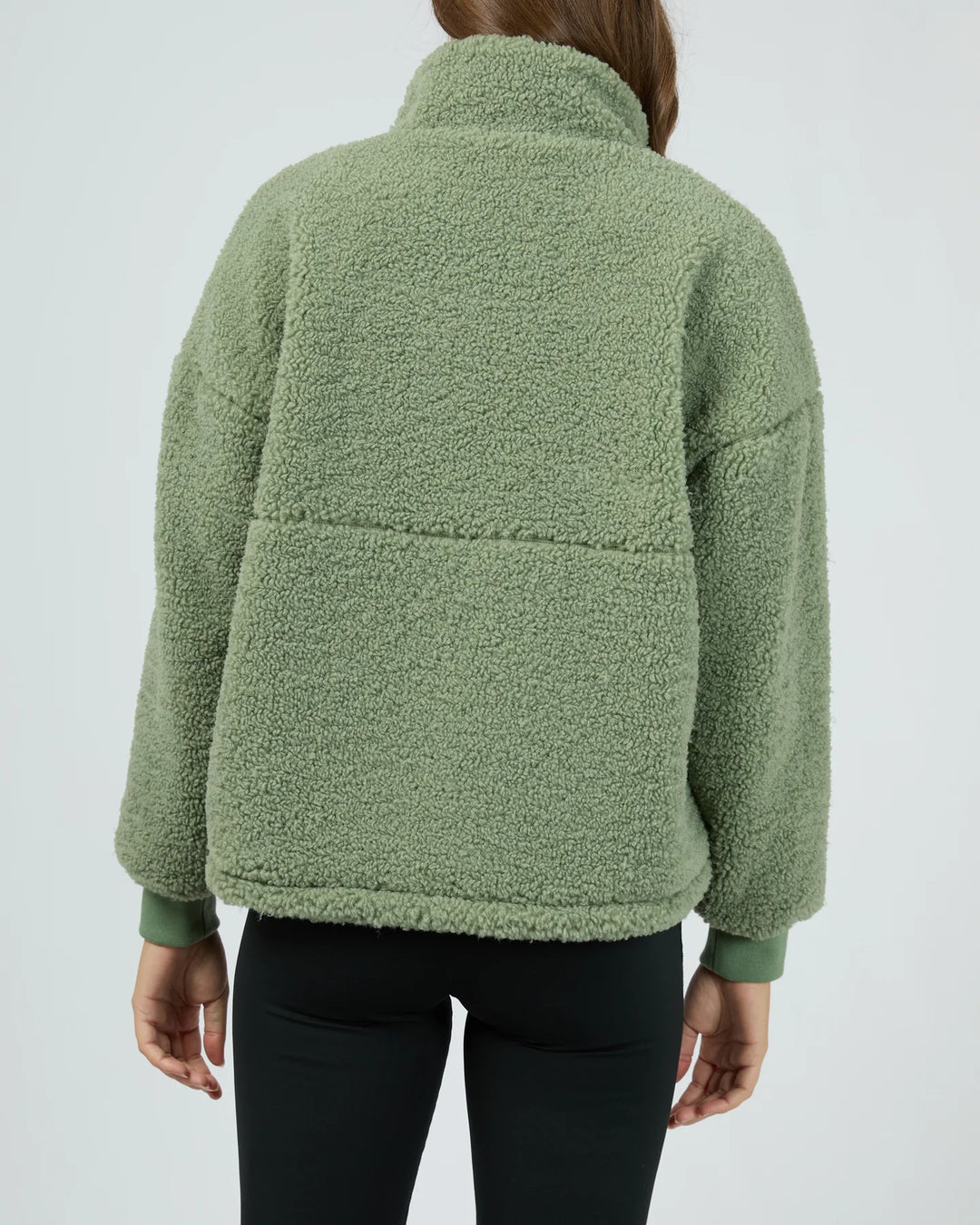 All About Eve Amara Quarter Zip Teddy - Khaki