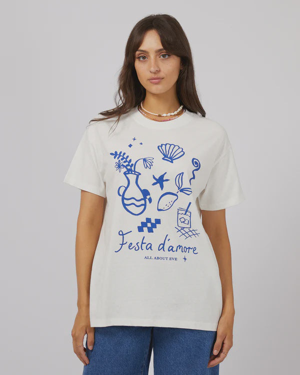 All About Eve Amore Standard Tee - Vintage White