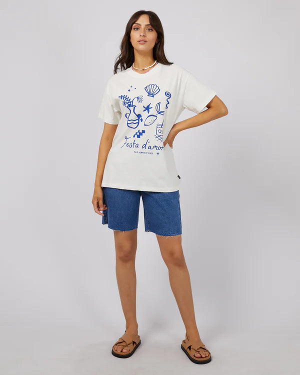 All About Eve Amore Standard Tee - Vintage White