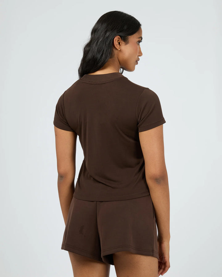 All About Eve Luxe Active Tee - Brown
