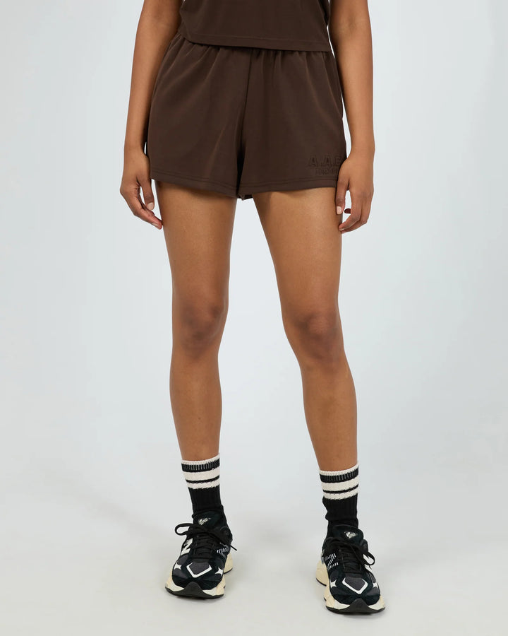 All About Eve Luxe Active Track Short - Brown