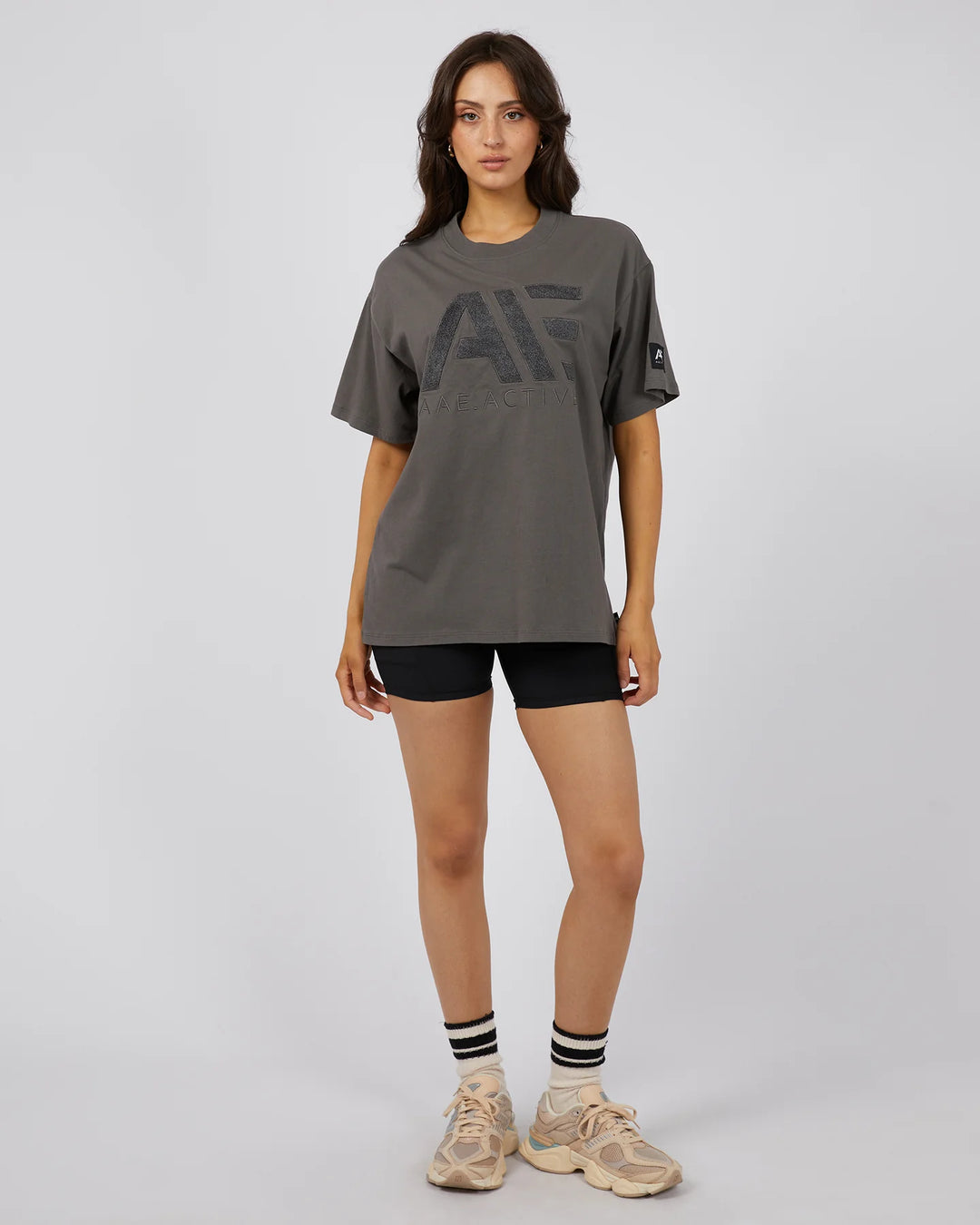 All About Eve Base Active Tee - Charcoal