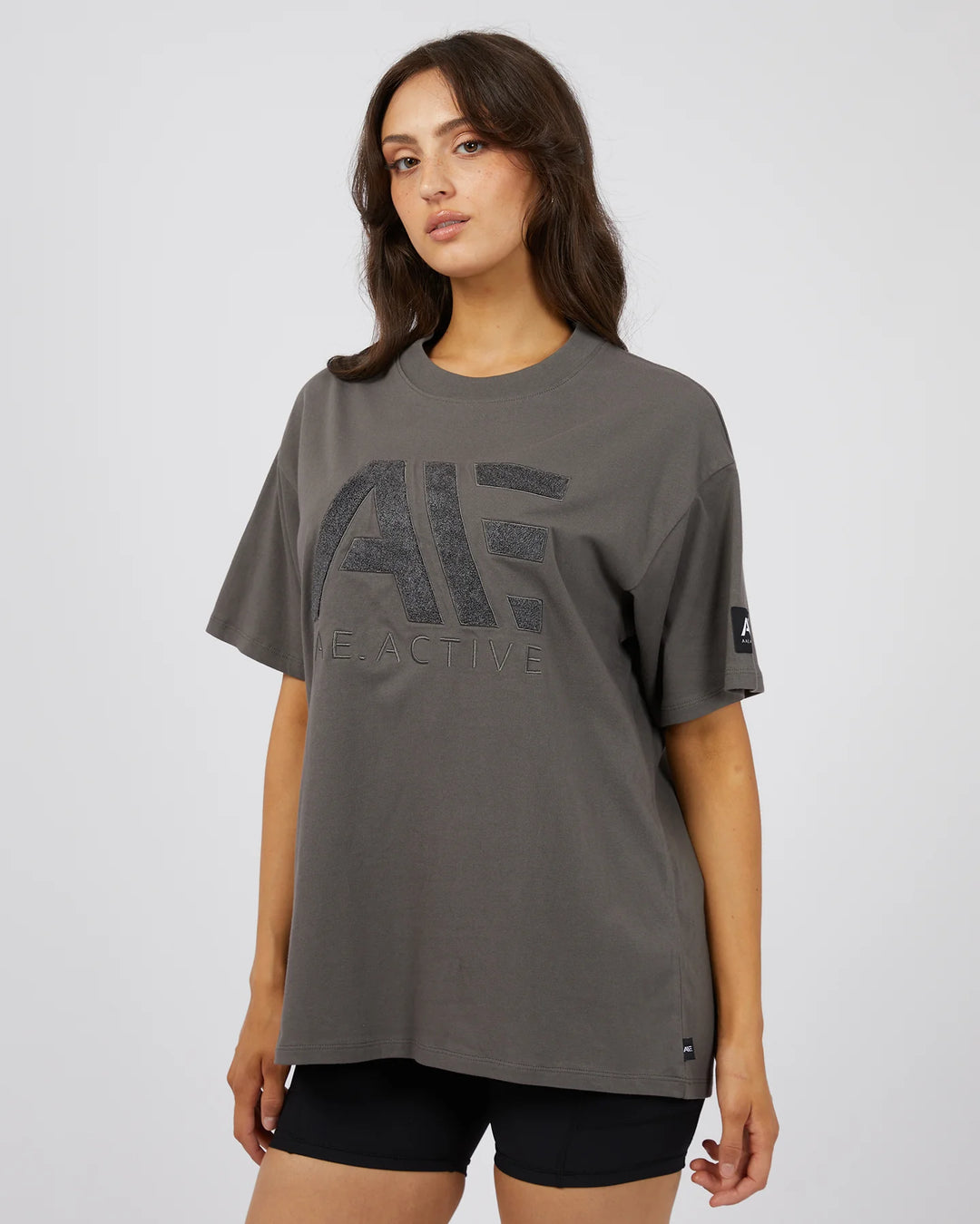 All About Eve Base Active Tee - Charcoal