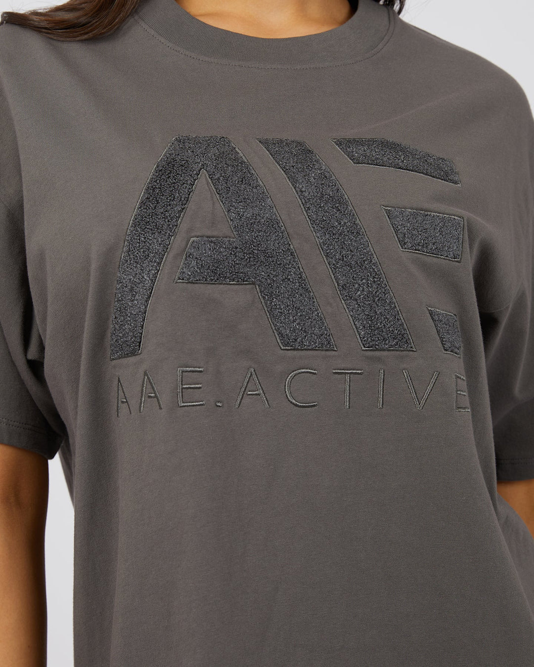 All About Eve Base Active Tee - Charcoal