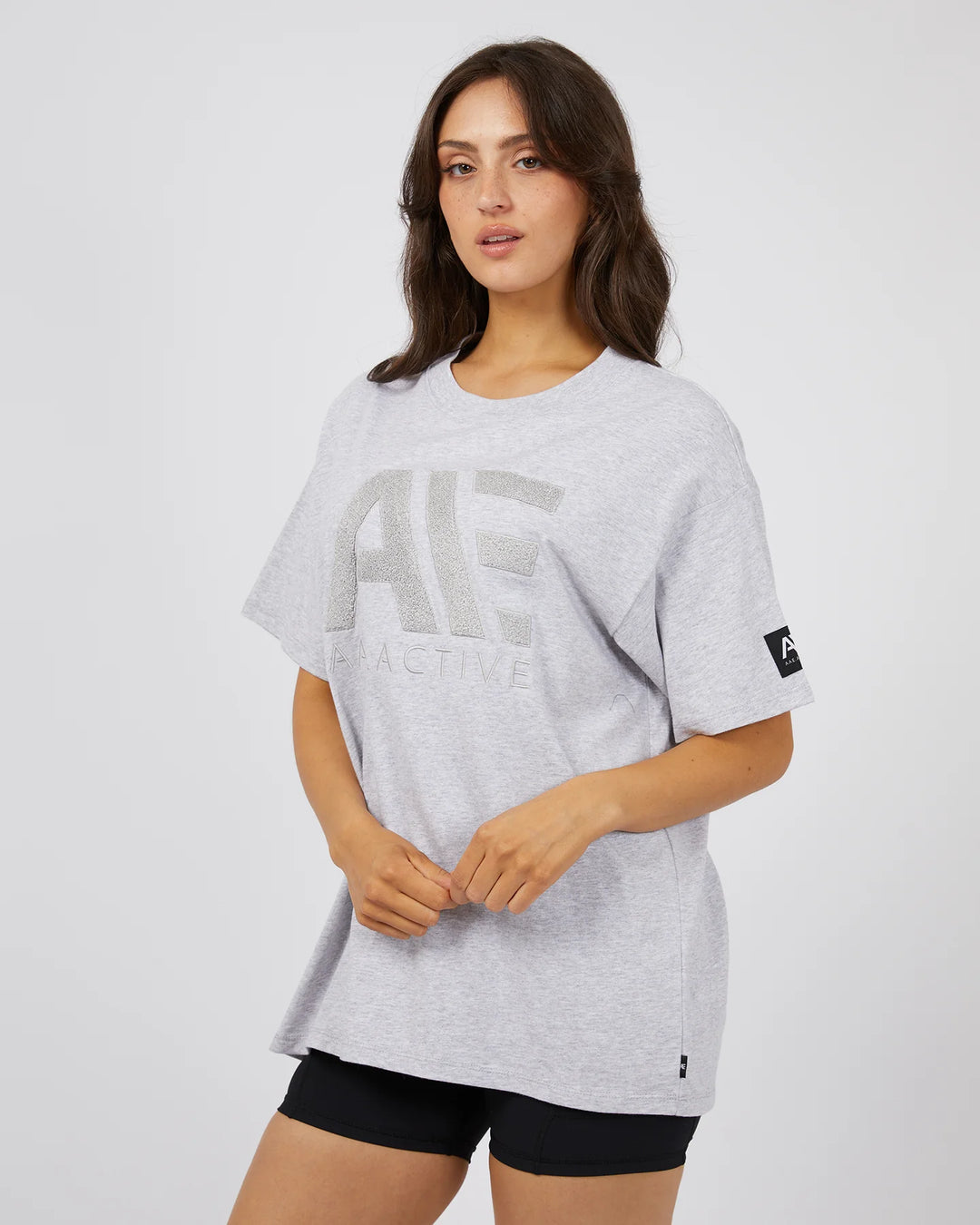 All About Eve Base Active Tee - Grey Marle