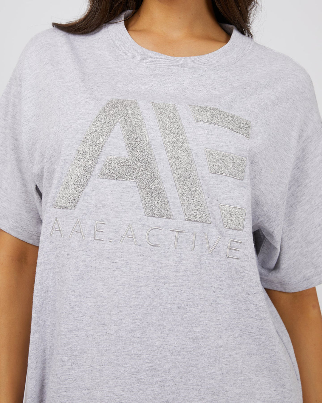 All About Eve Base Active Tee - Grey Marle