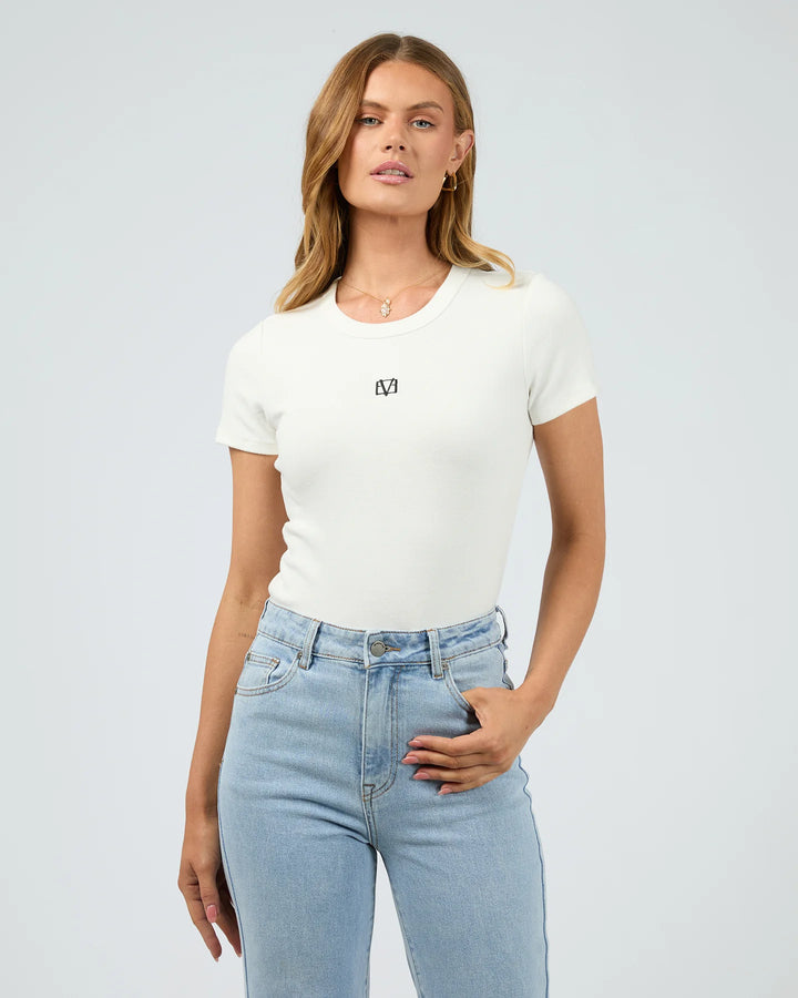 All About Eve Eve Icon Regular Tee - Vintage White