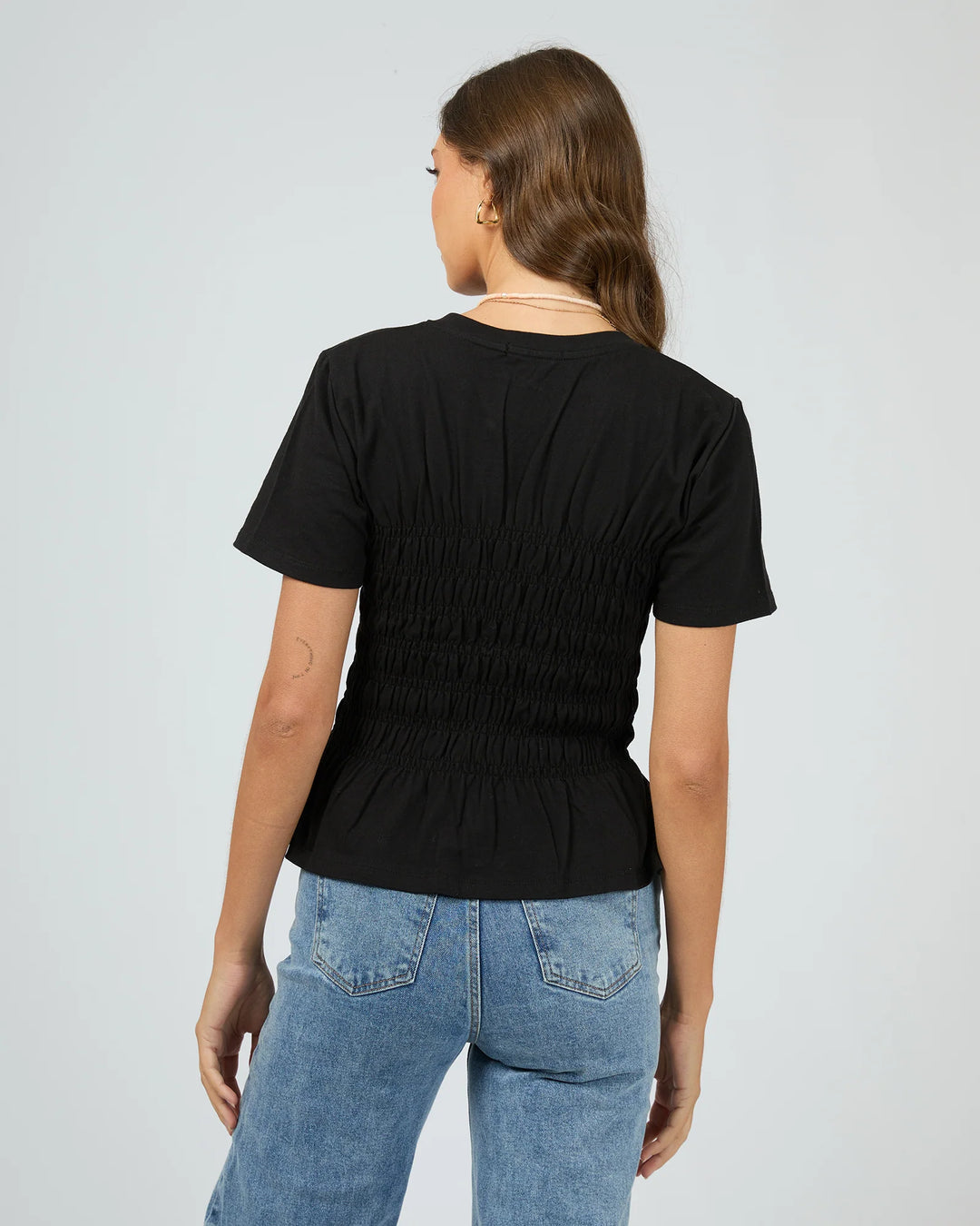 All About Eve Lipa Ruched Top - Black