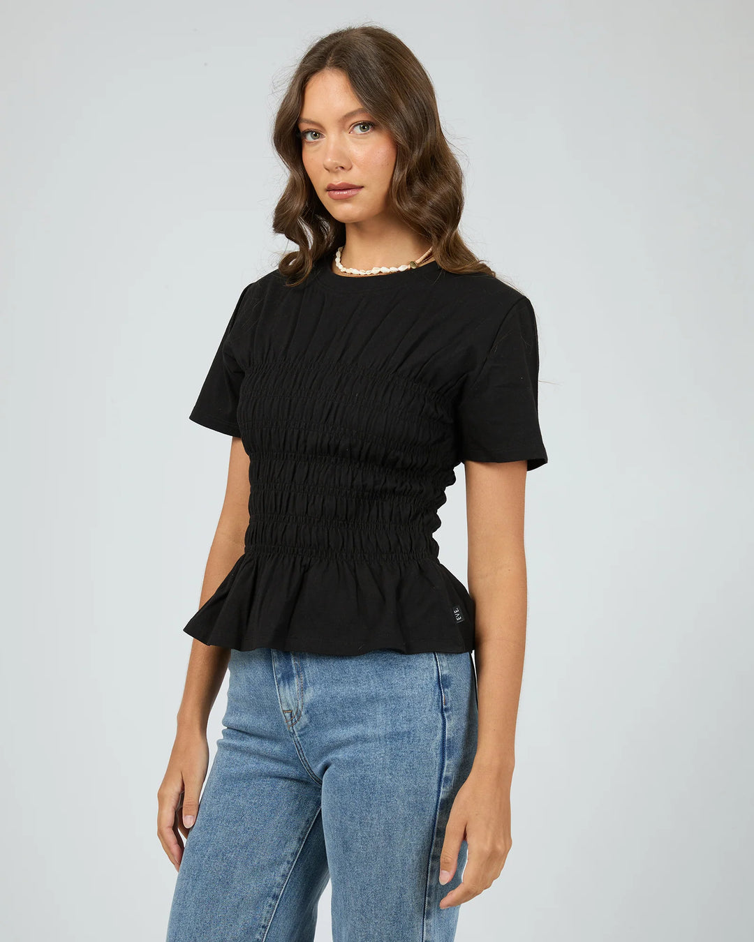 All About Eve Lipa Ruched Top - Black
