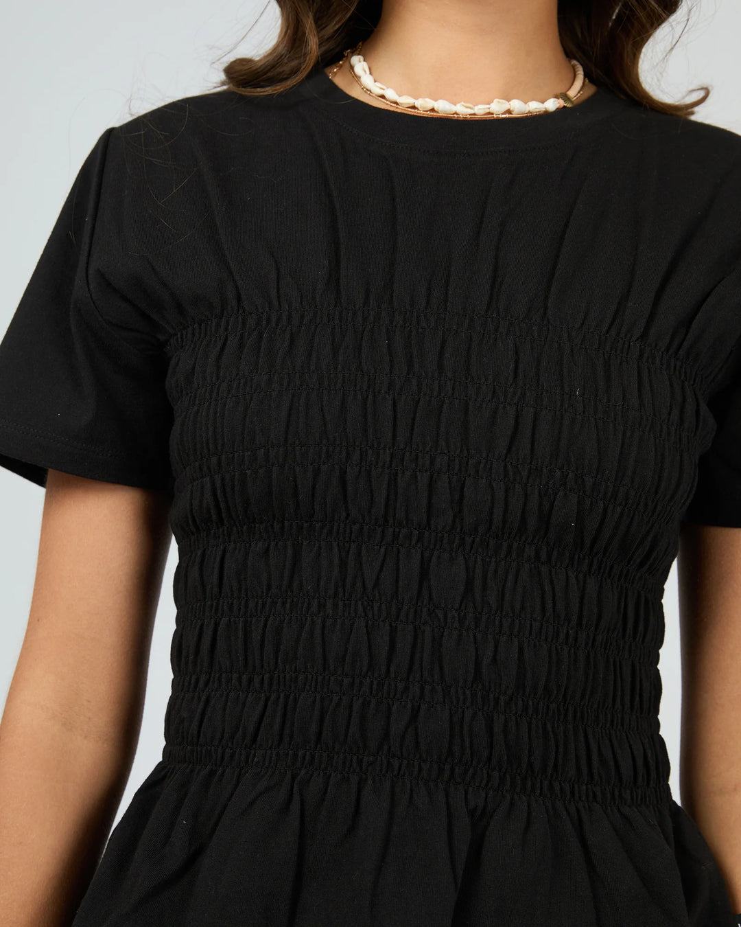 All About Eve Lipa Ruched Top - Black