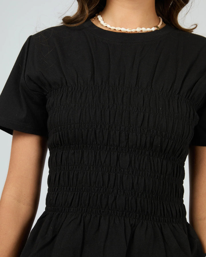 All About Eve Lipa Ruched Top - Black