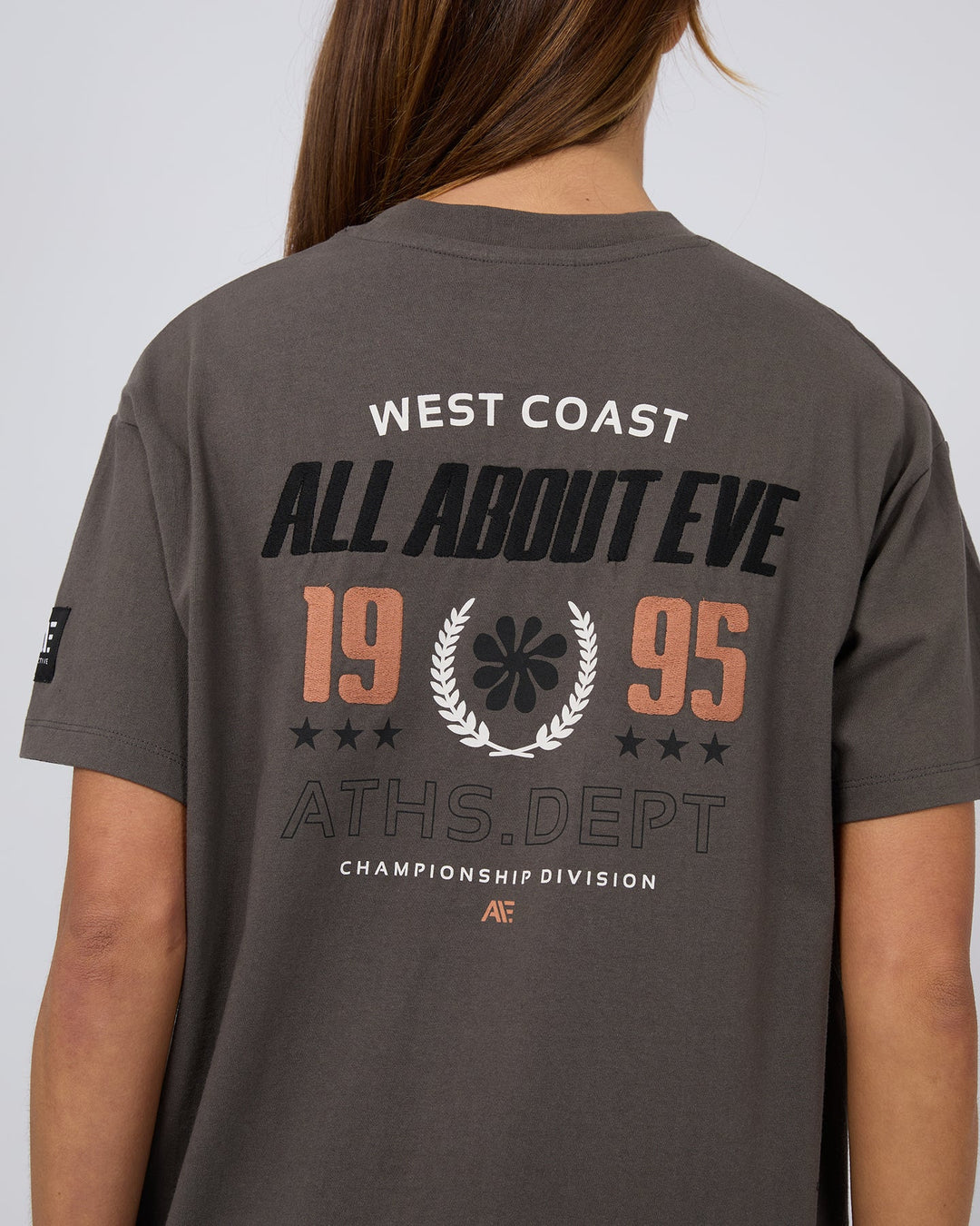 All About Eve Performance Oversized Tee - Charcoal