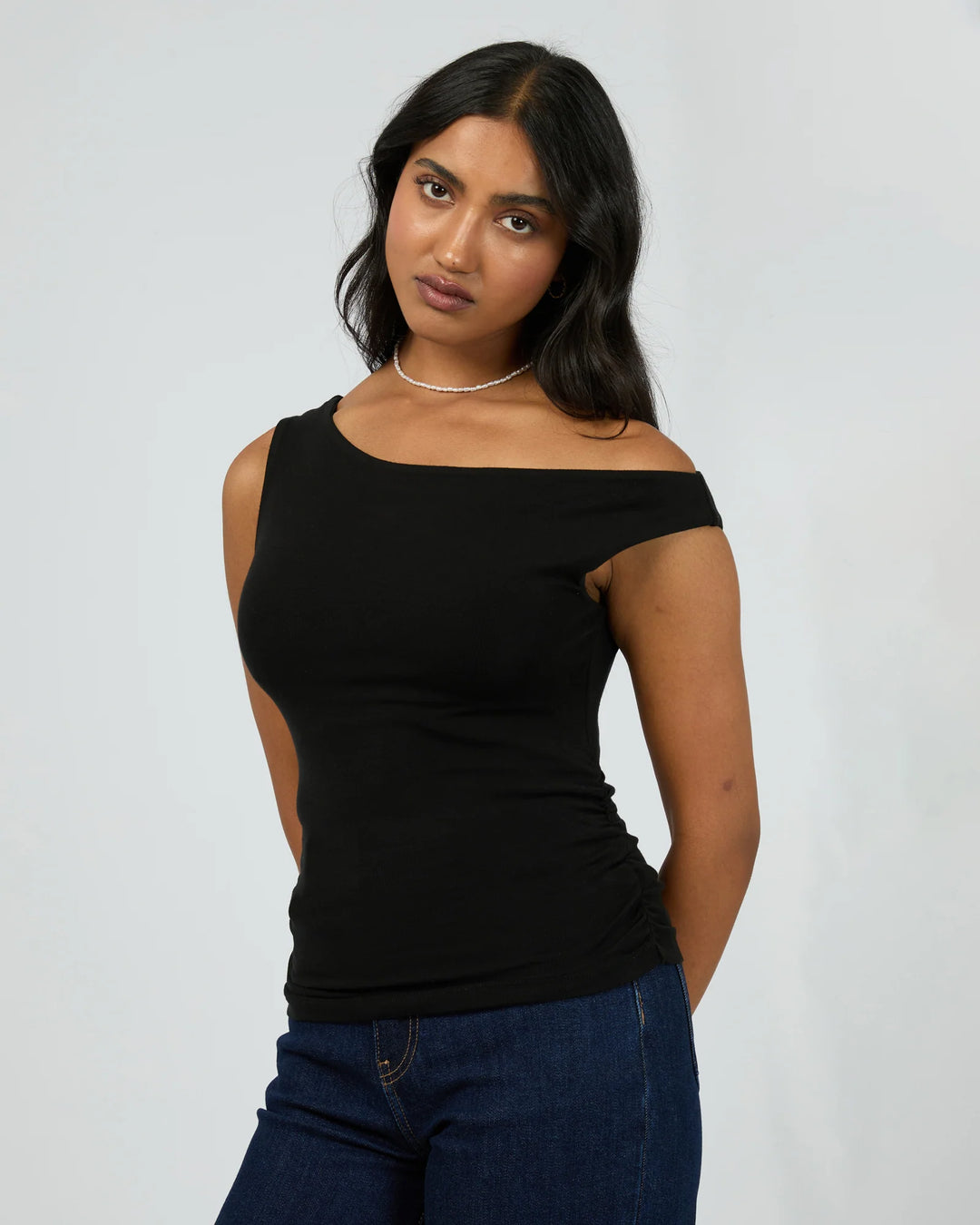 All About Eve Kylie Off Shoulder Top - Black