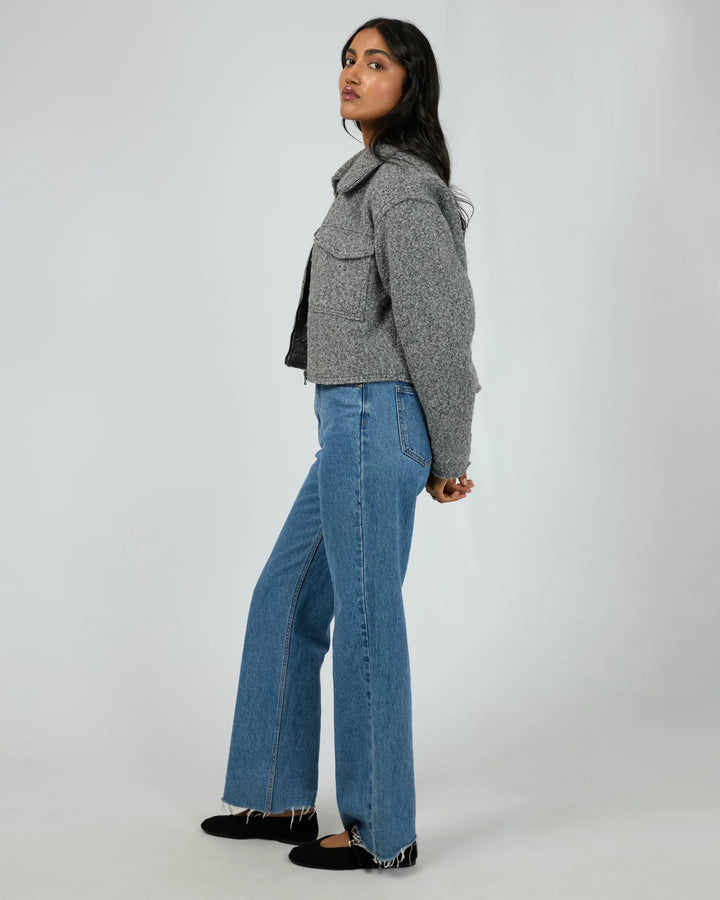 All About Eve Bennet Crop Jacket - Grey Marle