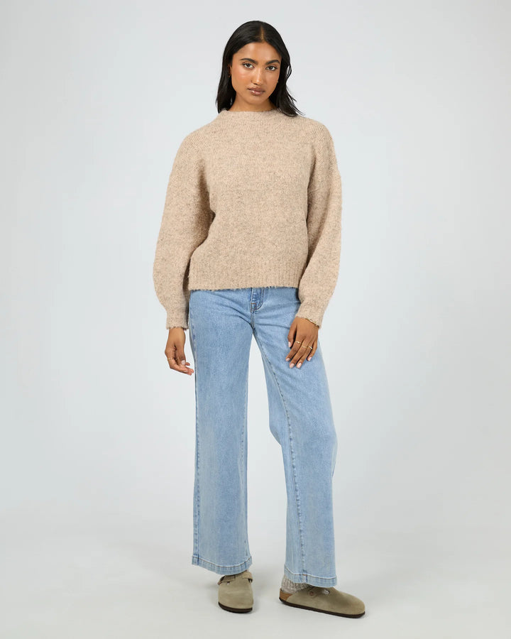 All About Eve Billie Jean Crew - Oat