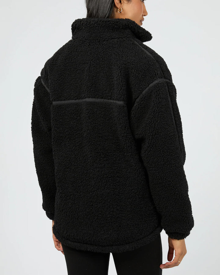 All About Eve Newport Zip Thru Teddy - Black